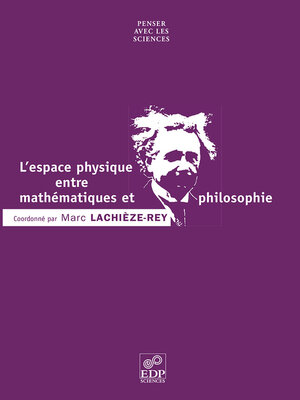cover image of L'espace physique entre mathématiques et philosophie